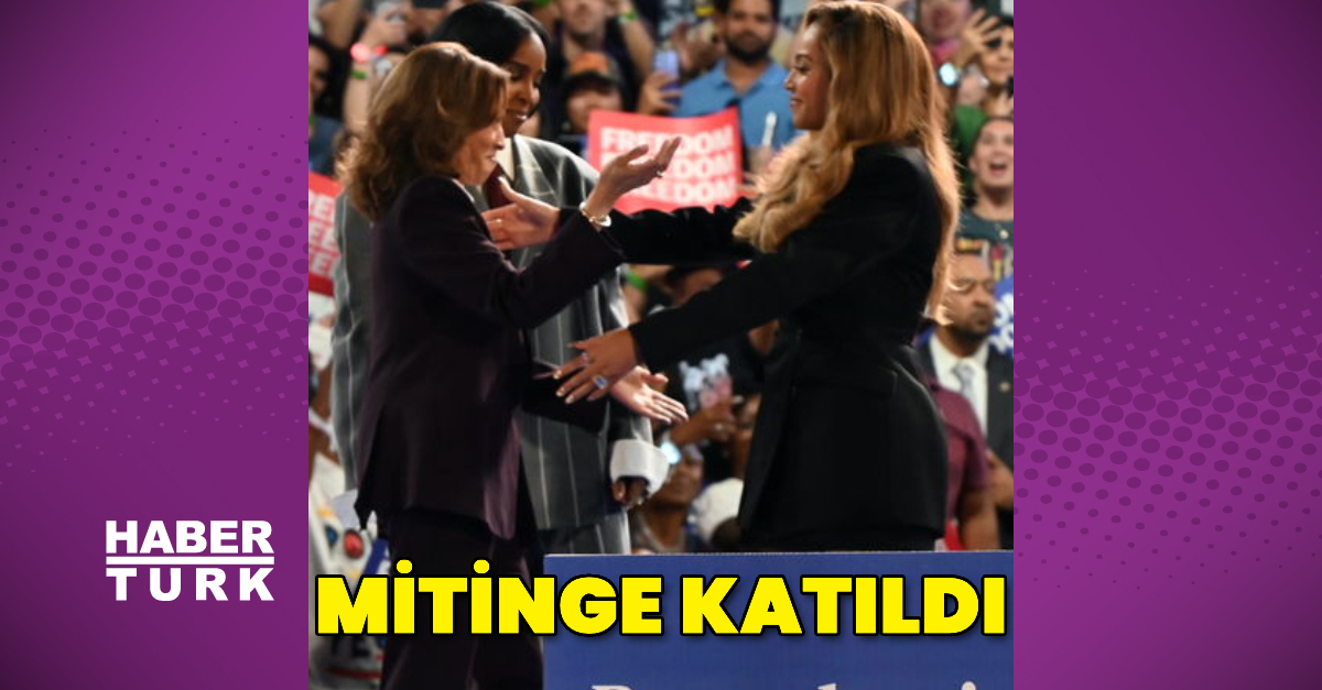 Beyonce, Kamala Harris’in mitingine katıldı
