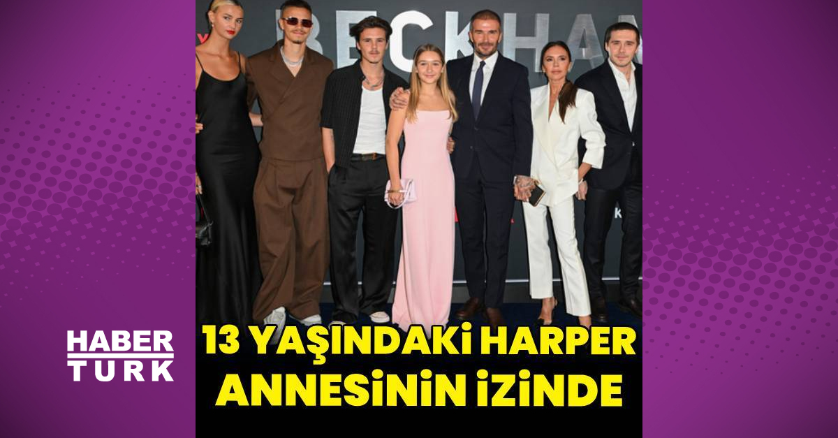 Victoria ve David Beckham’ın 13 yaşındaki kızı Harper annesinin izinden gidiyor