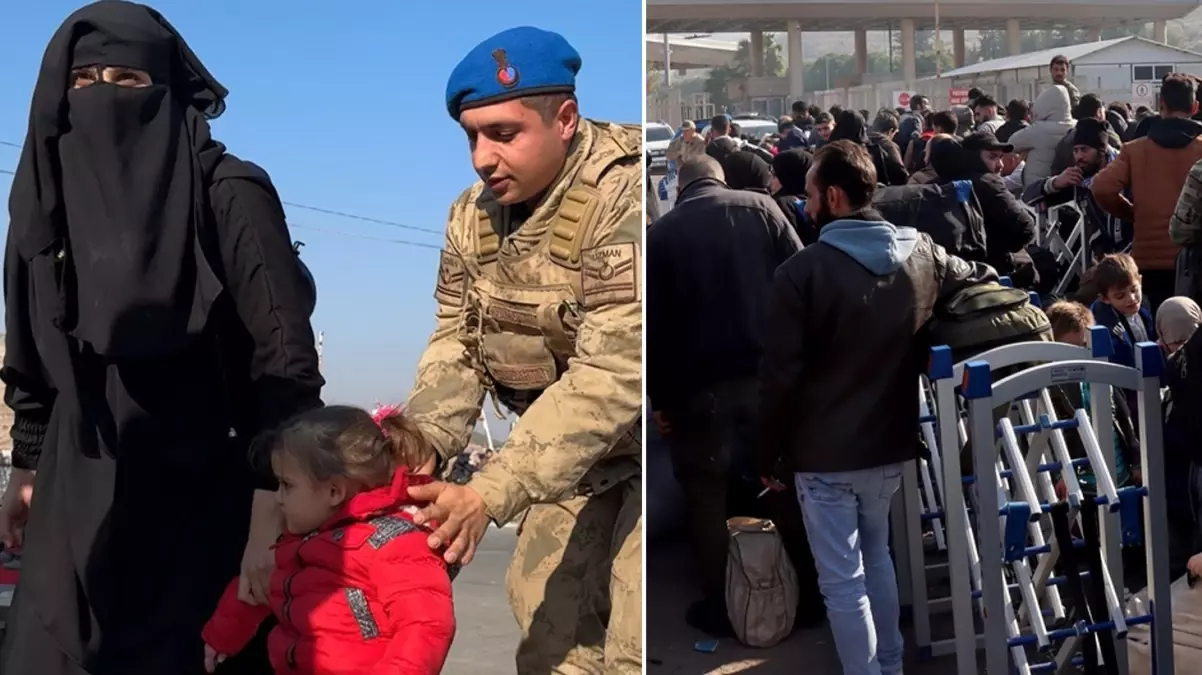 Esad rejiminin devrilmesinin ardından Türkiye’deki Suriyeliler ülkelerine dönüyor