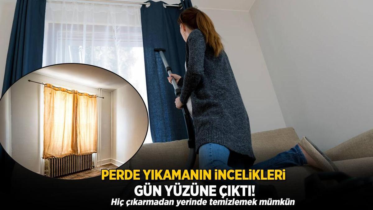 Ev hanımlarının 1 numaralı tüyosu! Kornişten çıkarmayın, perde şipşak arınacak
