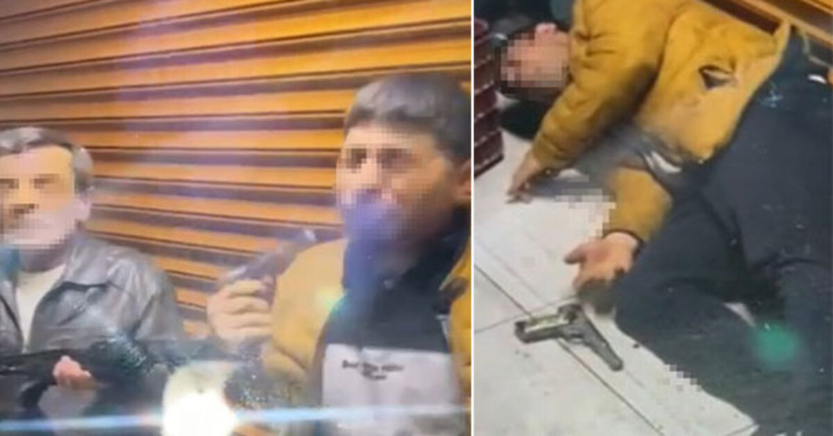 Kazayla boğazından vurulduğu an kamerada!