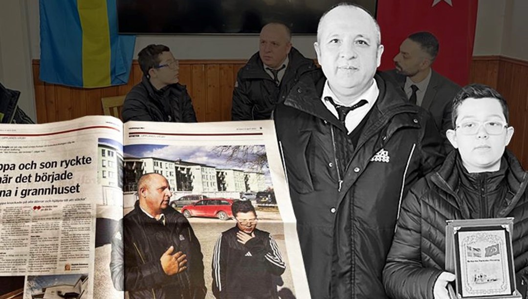 Türk baba ile oğlu İsveç’te kahraman ilan edildi